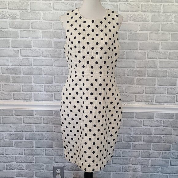 J.Crew Sleeveless Tweed Sheath Dress Resort Quiet Luxury Old Money NEW 12 $178